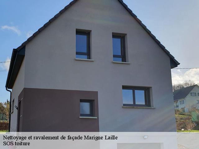 Nettoyage et ravalement de façade  marigne-laille-72220 SOS toiture